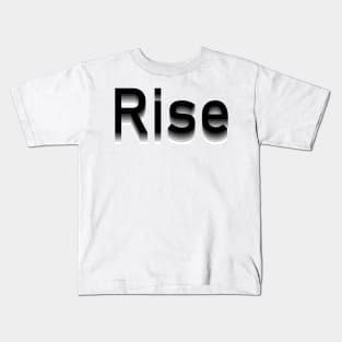 Black to White Rise Kids T-Shirt